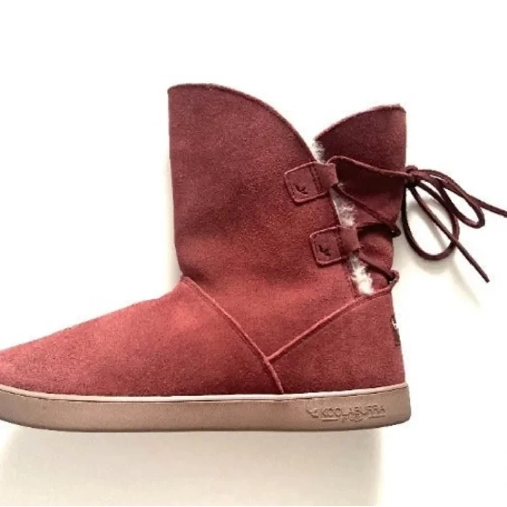 Womens Size 10 KOOLABURRA BY UGG Short Boots - Pink Mauve - Picture 2 of 8